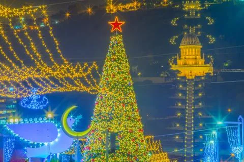 Holidays in Haifa Stock Photos