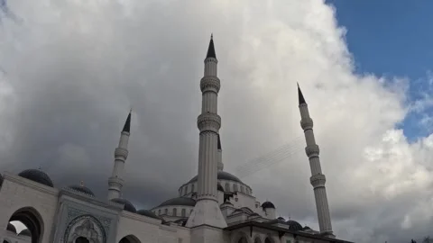 Holidays Mosque Nature Sky Clouds Stock Footage 339957052