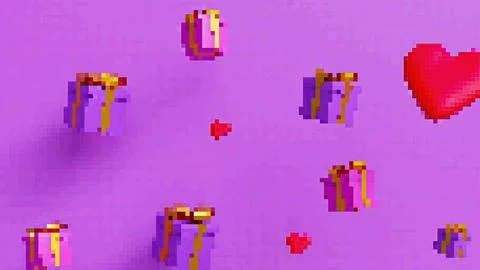 Holidays pixel art Stock Illustration
