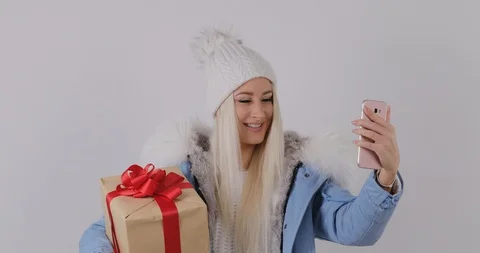 Holidays selfie Stock Footage 98560898