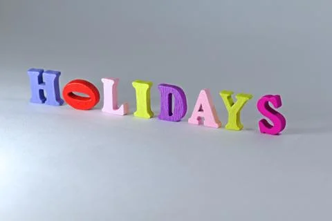 Holidays sign Stock Photos