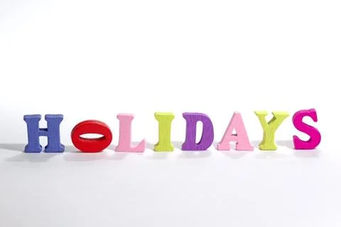 Holidays sign Stock Photos