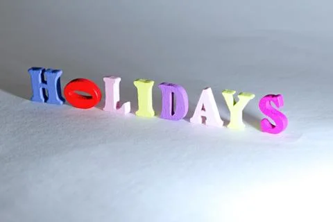 Holidays sign Stock Photos