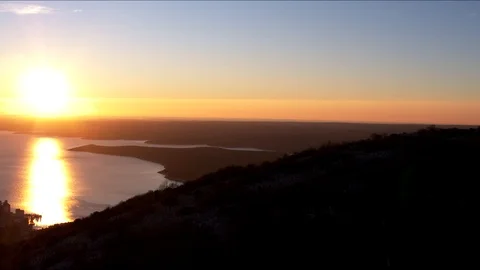 Holidays sunset over the islands Stock Footage 100126789