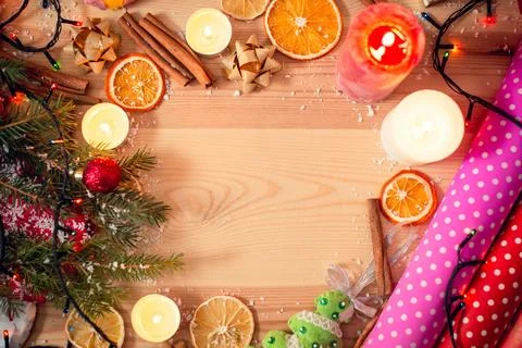 Holidays theme, warm colours Stock Photos
