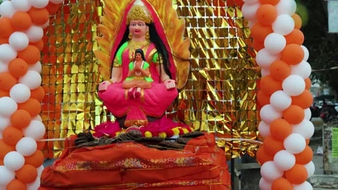 Holika prahlad bonfire devotion showing cultural observance spiritual victory Video stock 330912357