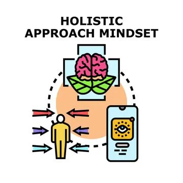 Holistic approach mindset for personal well being Stock Illustration