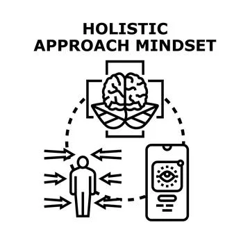 Holistic approach mindset for personal well being Stock Illustration