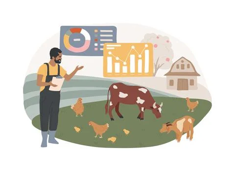 Holistic management isolated concept vector illustration. Stock Illustration
