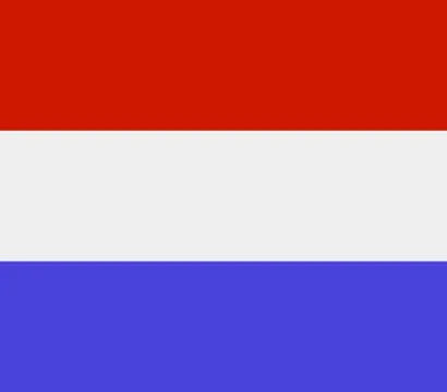Holland flag on white background Stock Illustration