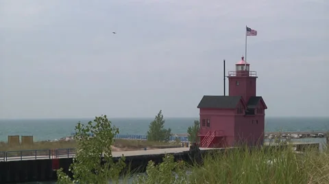 Holland Lighthouse Vídeos de archivo 39501695