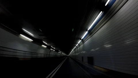 Holland Tunnel to NJ 4K 3 Stock Footage
