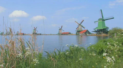 Holland windmill Stock-Footage 649464