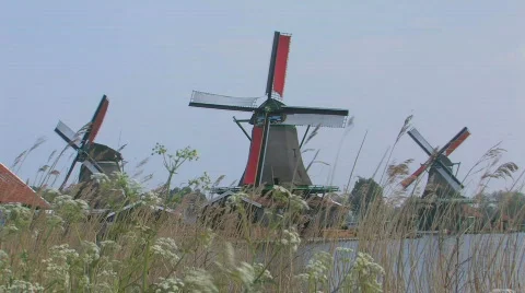 Holland windmill Stock-Footage 649683