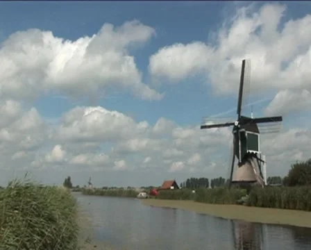 Holland windmills Stock Footage 8517416