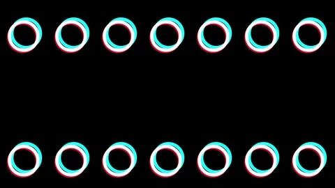 Hollow Circle Pattern Loop Animation Stock Footage 337390796