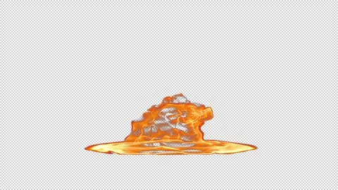 Hollow man fighting to escape surrounding fire, 3D animation, Alpha Channel Stock Footage 344366254