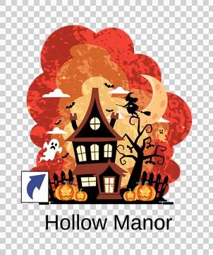 Hollow manor Stock Illustration