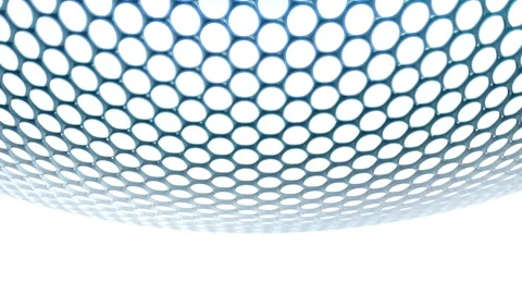 Hollow sphere rotating isolated Video stock 131170960