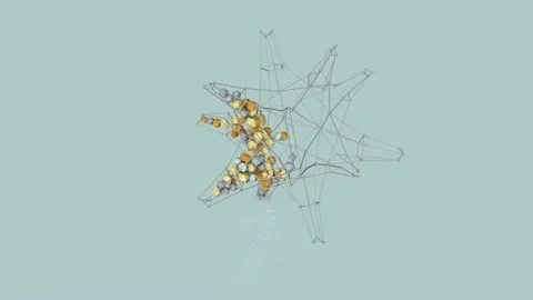 A hollow star Stock Footage 194536100