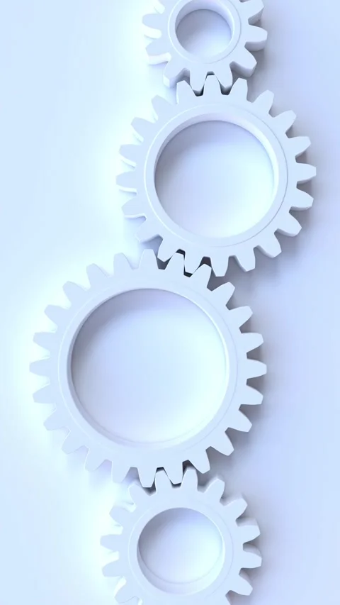 Hollowed Gear Train Stock Footage 340442510