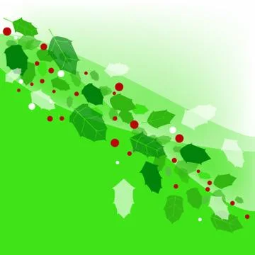 Holly background Stock Illustration