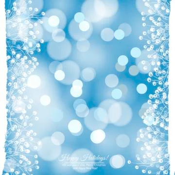 Holly berry borders Stock Illustration