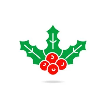 Holly berry icon. Stock Illustration
