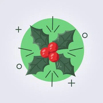 Holly fruit icon vector illustration design Stock Illustration