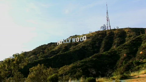 HollySignFromBase4 Stock Footage 668984