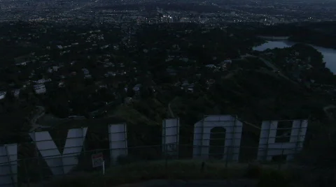 HollySignFromTop Stock Footage 664716