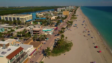 Hollywood Bch Broadwalk Vídeos de archivo 252240994