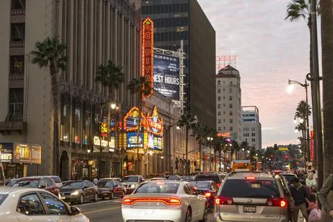 Hollywood blvd Stock Photos