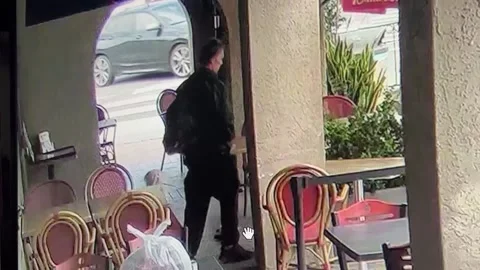 Hollywood Blvd Robbery Gone Wrong, Hollywood, California, USA - 10 Aug 2022 Stock Footage 205431504