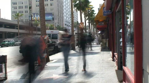 Hollywood Blvd, Sunset Blvd, Beverly Hills Series Stock Footage 438801