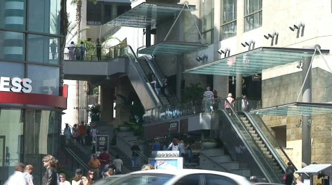 Hollywood Blvd, Sunset Blvd, Beverly Hills Series Vídeo Stock 445630