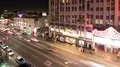 Hollywood Blvd Time Lapse of El Capitan Theater at Night Pan Left 4k or 4k+ Resolution