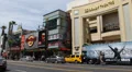 Hollywood Boulevard Dolby Theatre Walk Fame People Walking Car Passing Rush Hour HD Footage