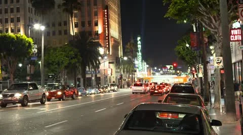 Hollywood Boulevard Video stock 10878553