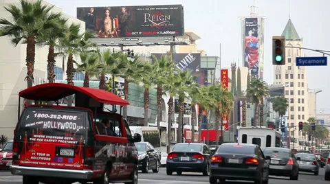 Hollywood Boulevard 스톡 동영상 32261527