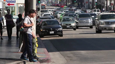 Hollywood boulevard Stock Footage 46809753