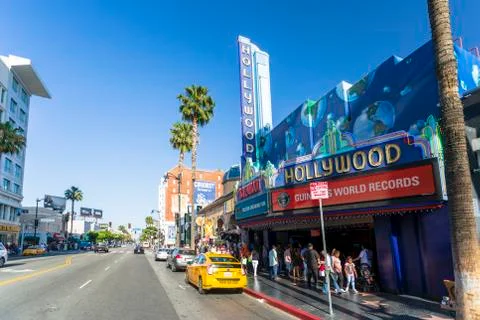 Hollywood Boulevard, Hollywood, Los Angeles, California, United States of Ame Stock Photos