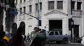 Hollywood Boulevard, Sign, Walk of Fame, Crowds People Walking, Cars Passing, LA HD Footage