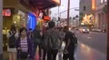 Hollywood Boulevard - tourists in the afternoon, Los Angeles 4k or 4k+ Resolution