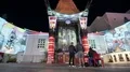 Hollywood Chinese Theater 3 Axis Dolly Time Lapse Shot of Handprints 4k or 4k+ Resolution