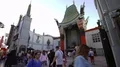 Hollywood Chinese Theater Time Lapse of Tourists on Handprints and Walk of Fame 4k or 4k+ Resolution