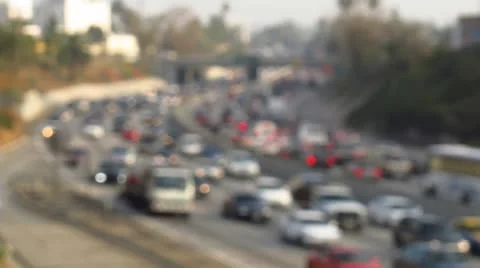Hollywood Freeway 101 Traffic Jam Time Lapse Stock Footage 8962820