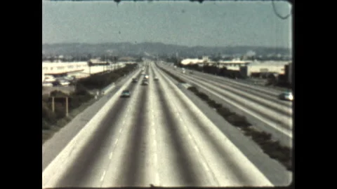 Hollywood Freeway 1962 Stock Footage 309332733