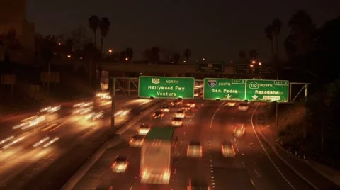 Hollywood Freeway  Stock Footage 933807