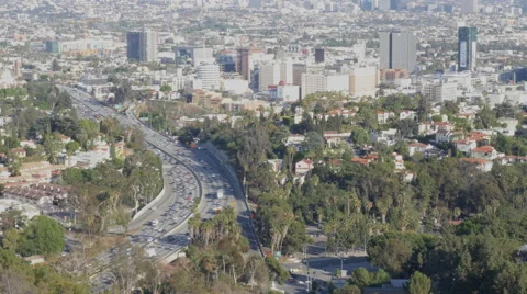 Hollywood Freeway Stock Footage 50193319